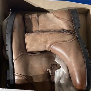 Birkenstock brown leather Stowe boot